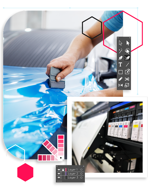 Tervezést, nyomtatás és megvalósítást szemlélető kép