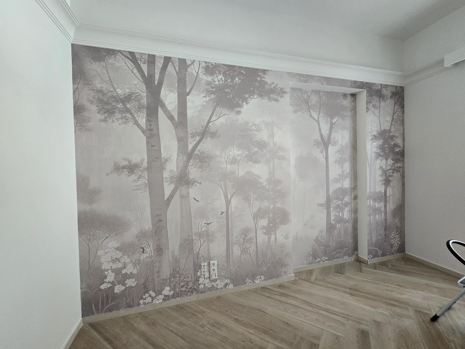 beltéri_egyedi vliz tapéta nyomtatása és telepitése