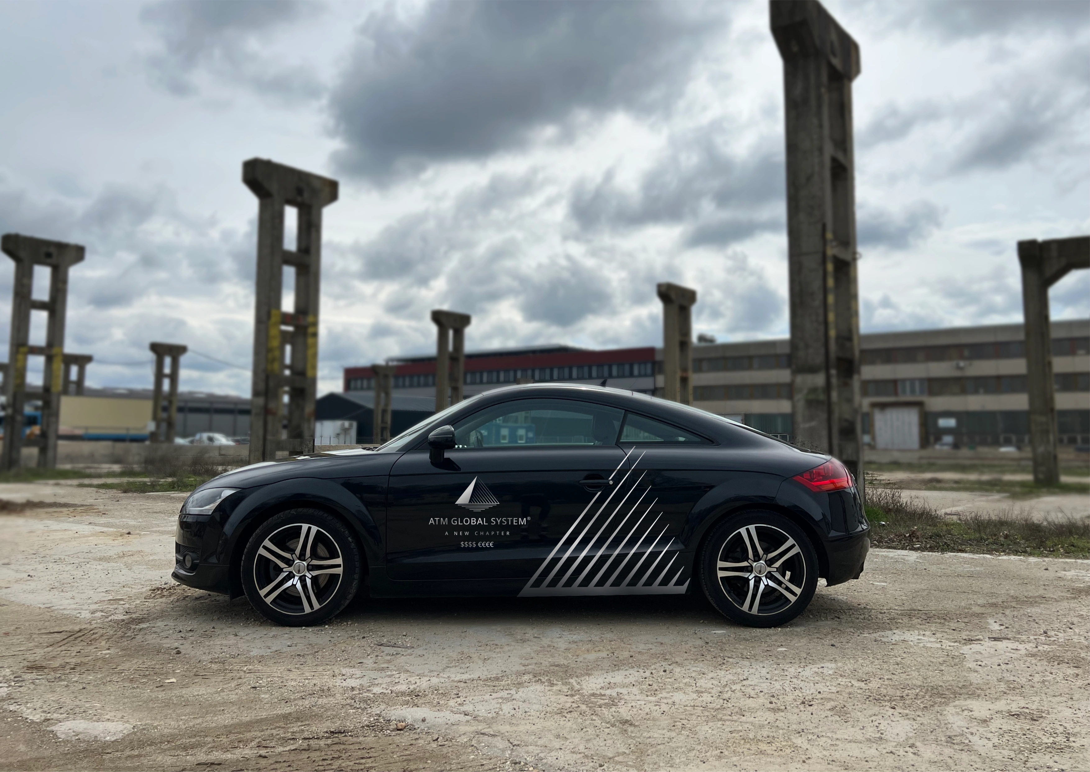 céges flotta dekoráció_2D fóliából_vágott dekoráció_ATM Global System