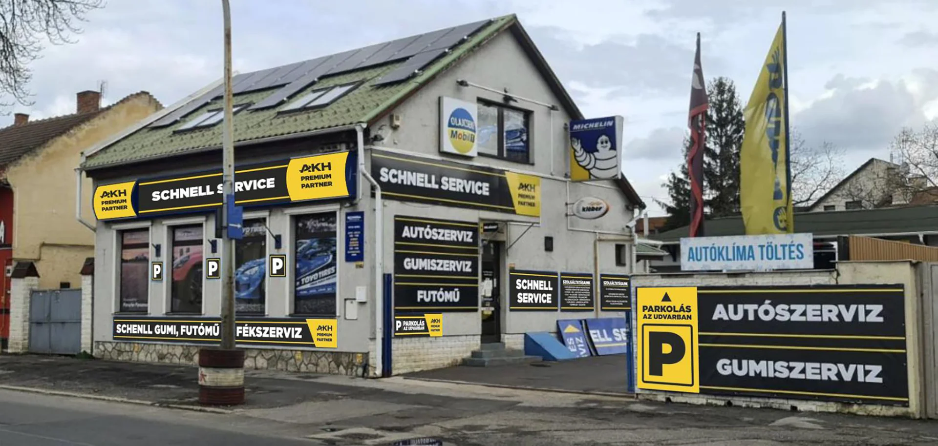 kültéri_nyomtatott laminált fényreklám_üvegdekor_tábéarendszer kivitelezés és kihelyezés